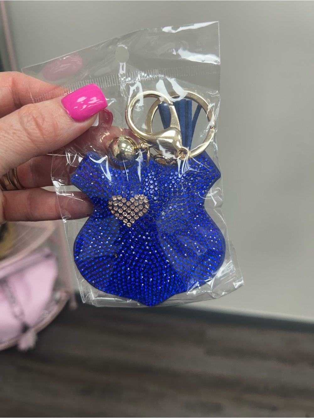 Blue Crystal policemen  Bag Charm - Women Bags
